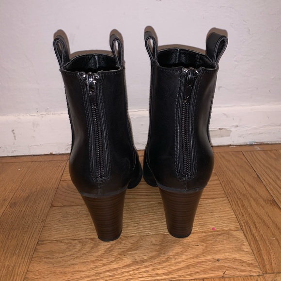 Just Fab Black Booties 6.5 - only worn once!!! - Picture 2 of 4